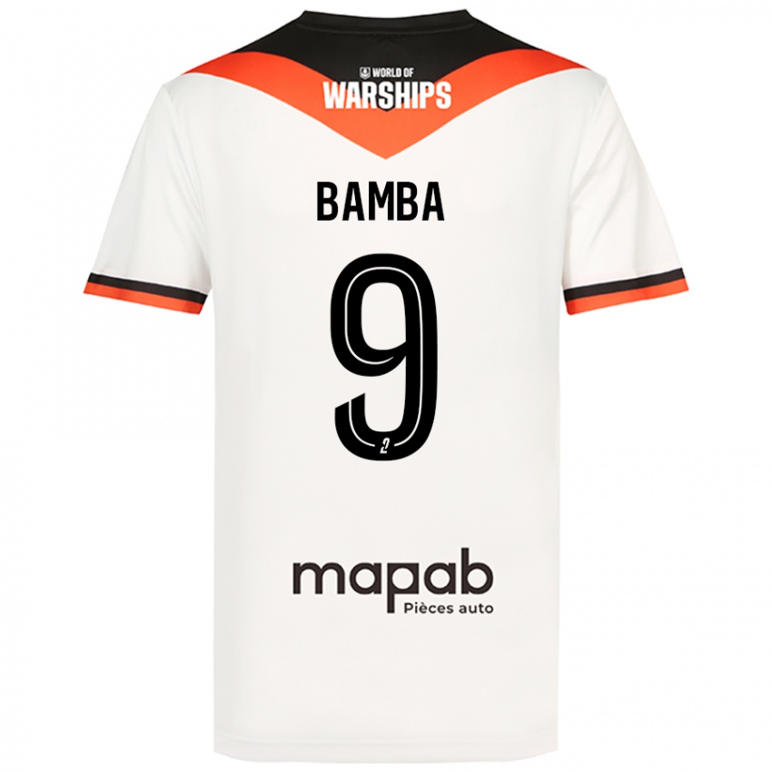 Mujer Camiseta Mohamed Bamba #9 Blanco 2ª Equipación 2024/25 La Camisa