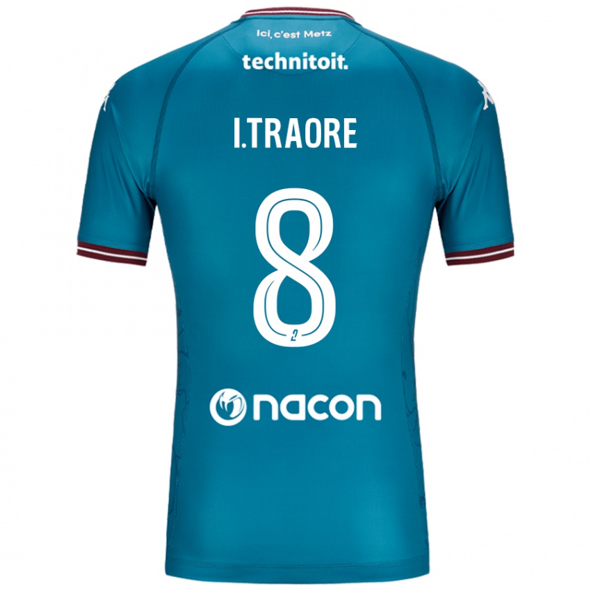 Mujer Camiseta Ismaël Traoré #8 Azul Petróleo 2ª Equipación 2024/25 La Camisa