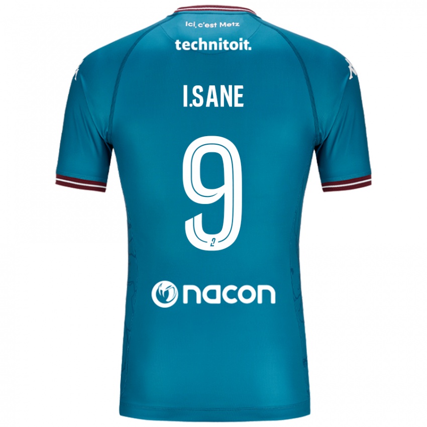 Mujer Camiseta Ibou Sané #9 Azul Petróleo 2ª Equipación 2024/25 La Camisa