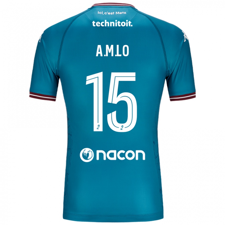 Mujer Camiseta Aboubacar Lô #15 Azul Petróleo 2ª Equipación 2024/25 La Camisa