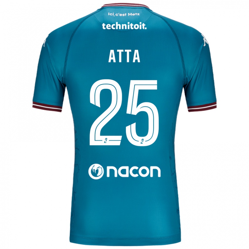 Mujer Camiseta Arthur Atta #25 Azul Petróleo 2ª Equipación 2024/25 La Camisa