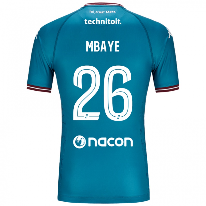 Mujer Camiseta Malick Mbaye #26 Azul Petróleo 2ª Equipación 2024/25 La Camisa