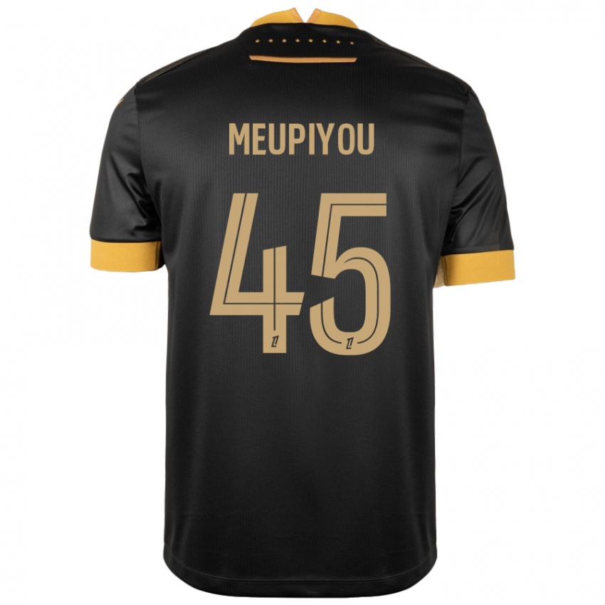 Mujer Camiseta Bastien Meupiyou #45 Negro Marrón 2ª Equipación 2024/25 La Camisa